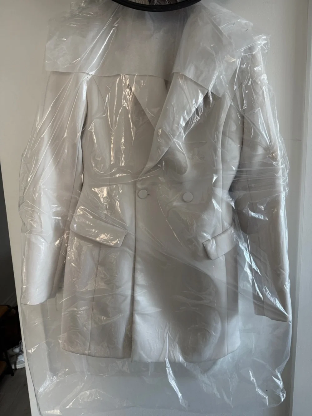 White Blazer Dress Romper - Picture 4 of 4